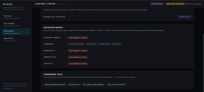 AEGIS — Governed Enterprise AI Agents – screenshot 3