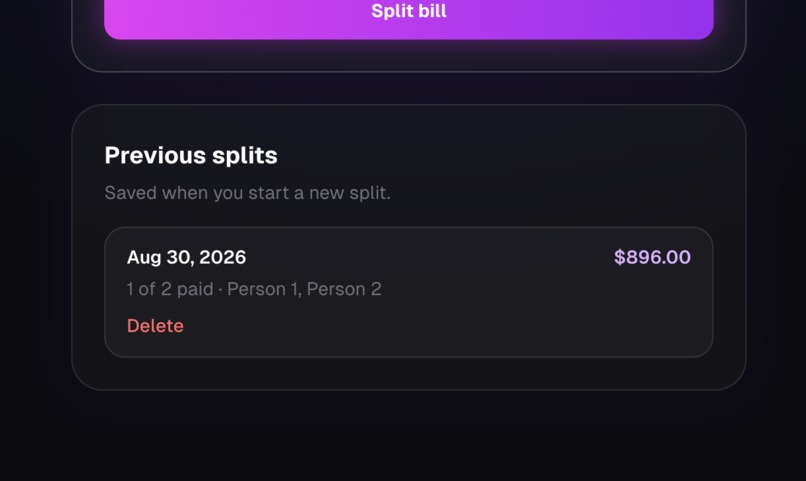 split-the-bill – screenshot 6