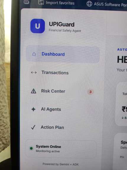 UPIGaurd-Autonomous Financial safety Agent – screenshot 1