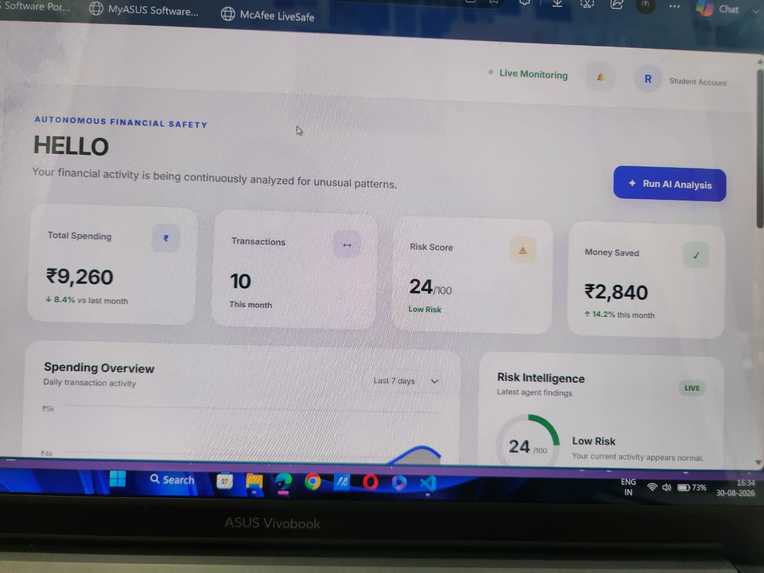 UPIGaurd-Autonomous Financial safety Agent – screenshot 3