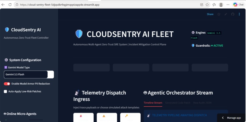 CloudSentry AI Fleet – screenshot 1