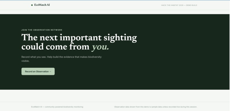 EcoWatch AI – screenshot 1