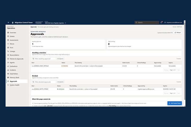 Migration Control Tower – screenshot 9