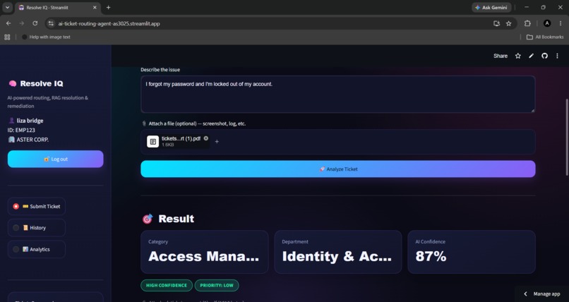 ResolveIQ — Intelligent Ticket Routing – screenshot 6