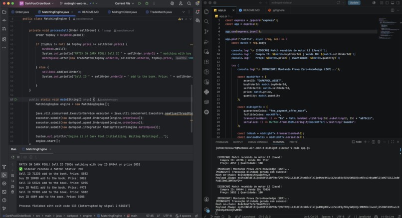Dark Pool Order Book – screenshot 1