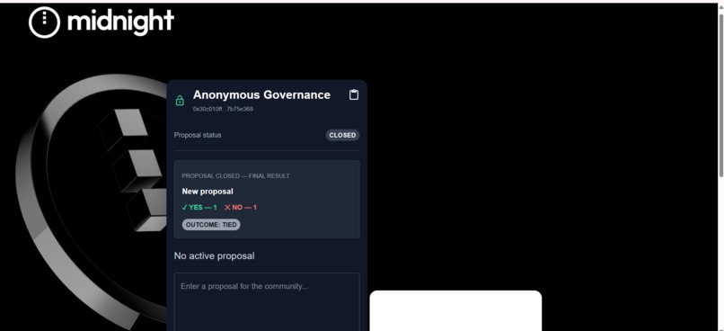 Anonymous Governance – screenshot 1