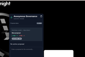 Anonymous Governance