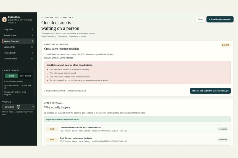 SecondKey — Autonomous Until It Matters – screenshot 3