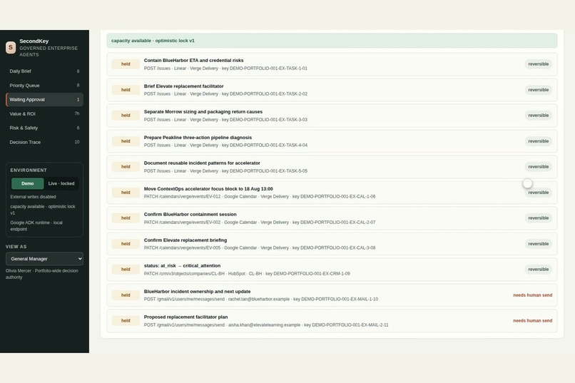 SecondKey — Autonomous Until It Matters – screenshot 5
