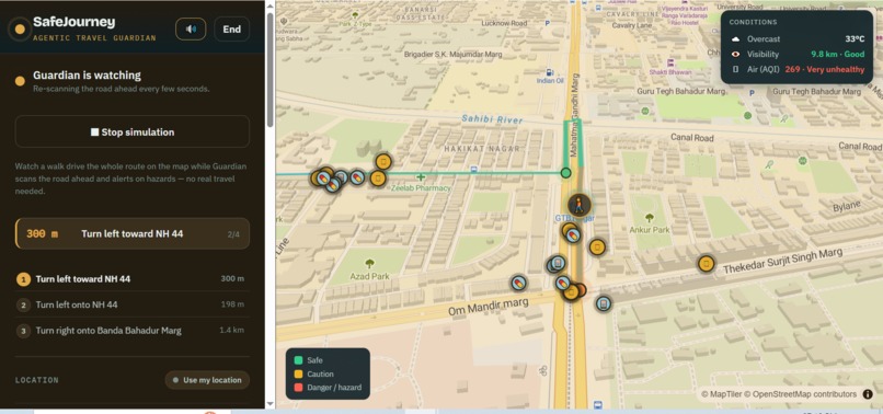 SafeJourney – screenshot 2