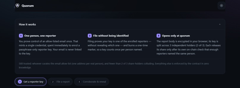 Quorum Escrow – screenshot 3