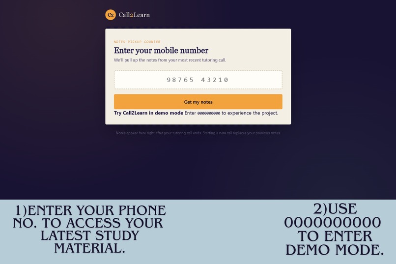 Call2Learn – screenshot 1