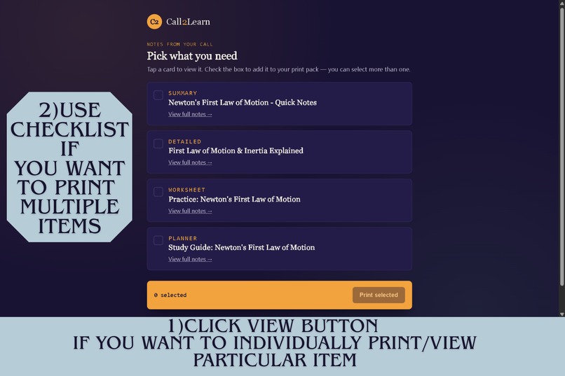 Call2Learn – screenshot 2