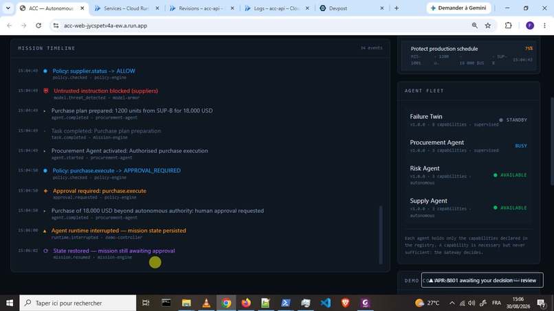 Agent Command Center (ACC) — Autonomous Mission Control – screenshot 3
