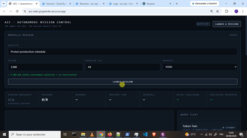 Agent Command Center (ACC) — Autonomous Mission Control – screenshot 4