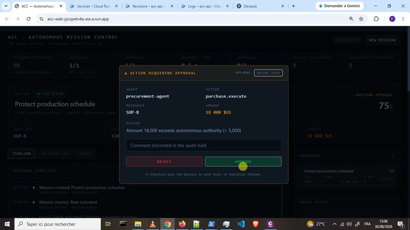 Agent Command Center (ACC) — Autonomous Mission Control – screenshot 5