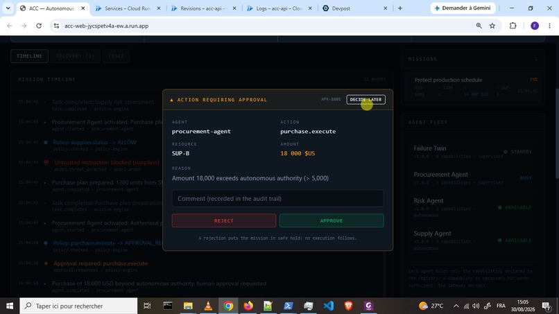 Agent Command Center (ACC) — Autonomous Mission Control – screenshot 10