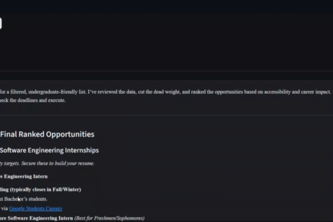 Internship & hackathon AI Finder