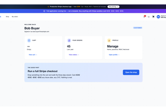 Dashforge Checkout Kit