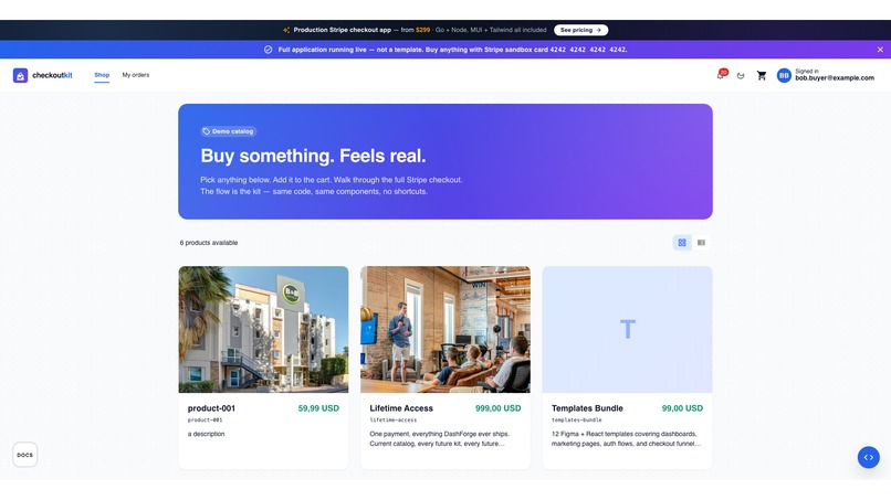 Dashforge Checkout Kit – screenshot 3