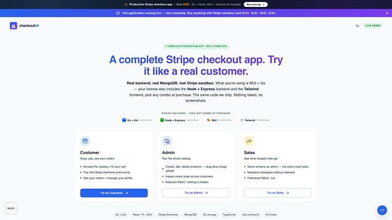 Dashforge Checkout Kit – screenshot 4