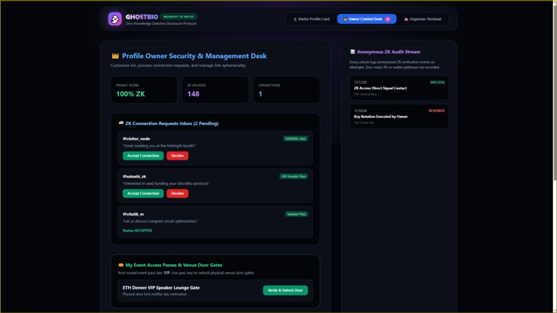 GhostBio | Zero-Knowledge Selective Disclosure Protocol – screenshot 9