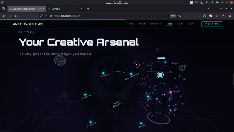 3D Website Hackathon – screenshot 3