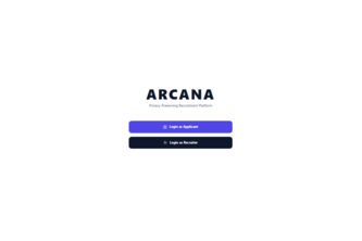 Arcana - Private Recruitment ATS on Midnight server.