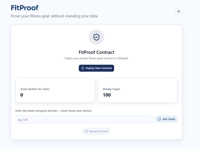 FitProof – screenshot 1