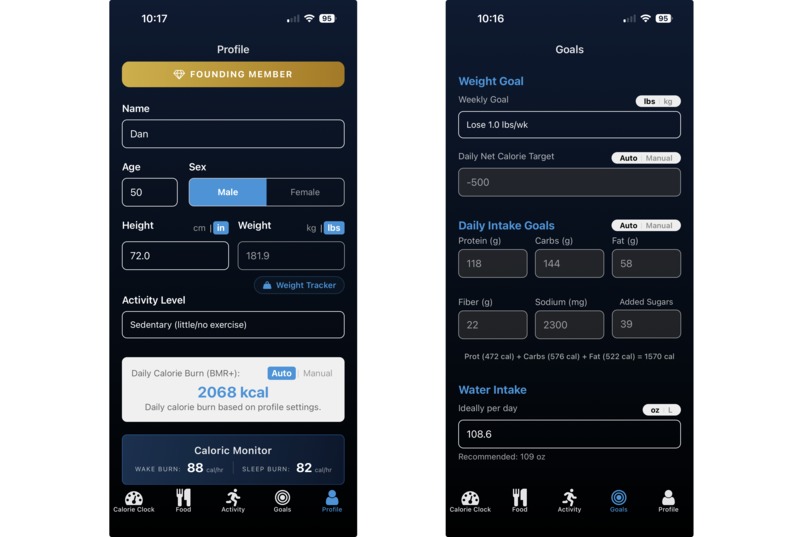 Calorie Clock – screenshot 4