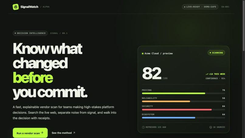SignalWatch – screenshot 2