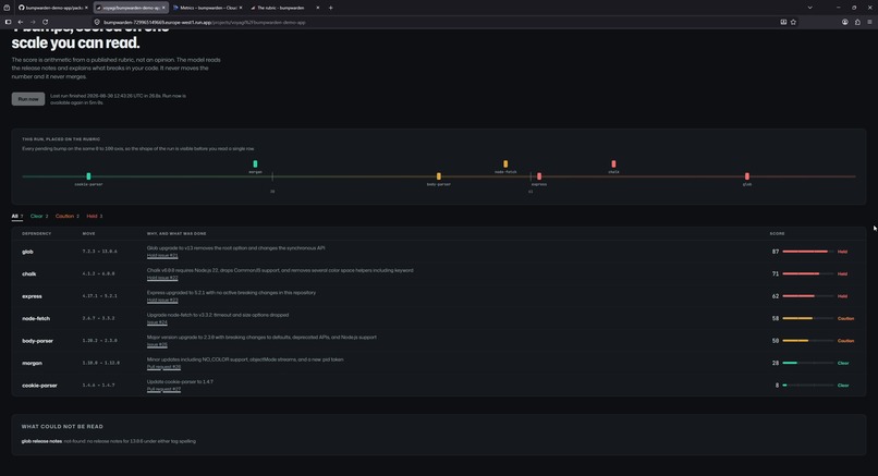 bumpwarden – screenshot 1