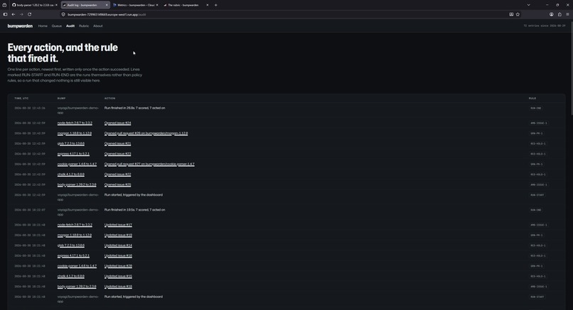 bumpwarden – screenshot 5