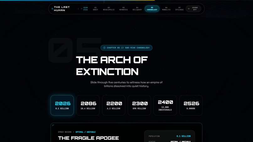 The Last Human — 3D WebGL Archive – screenshot 1