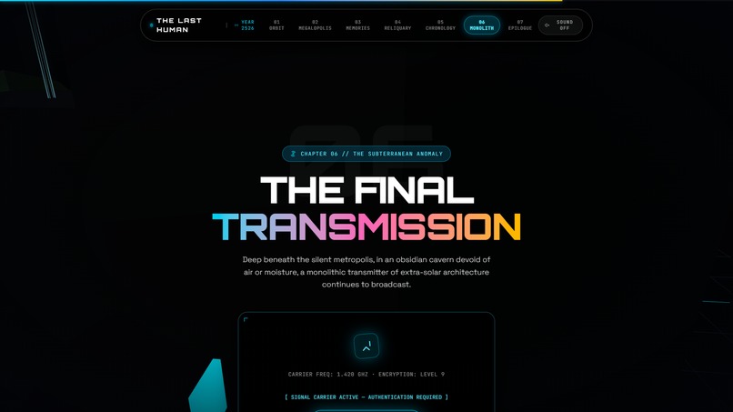 The Last Human — 3D WebGL Archive – screenshot 2