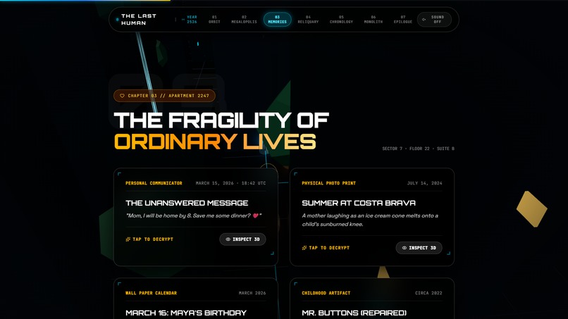 The Last Human — 3D WebGL Archive – screenshot 3