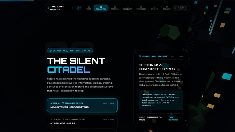 The Last Human — 3D WebGL Archive – screenshot 4