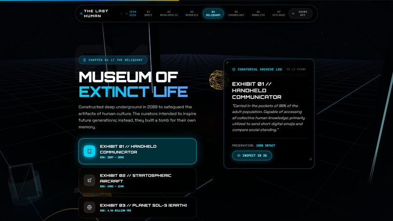 The Last Human — 3D WebGL Archive – screenshot 5