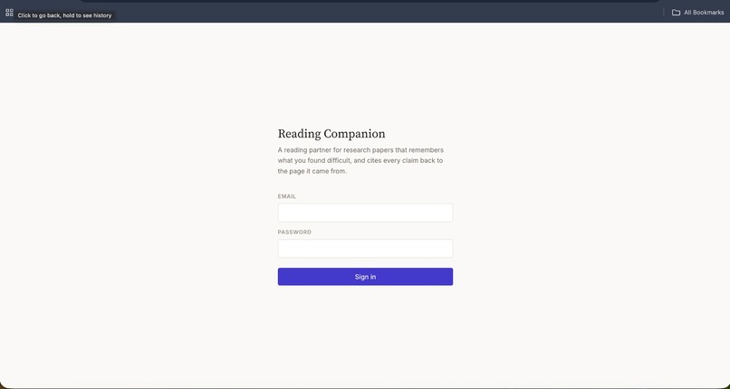 research-companion – screenshot 1
