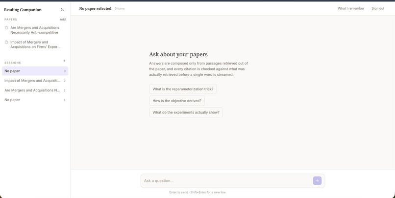 research-companion – screenshot 2