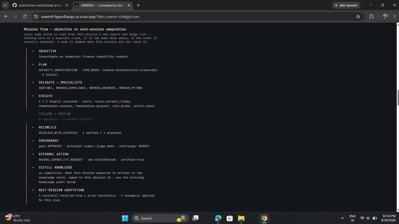 UNWIND — Governed Autonomous Operations – screenshot 3