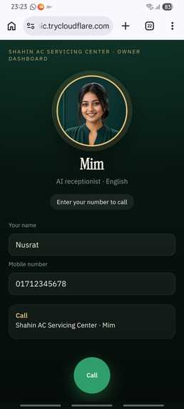 Mim, The Smart AI Receptionist – screenshot 1