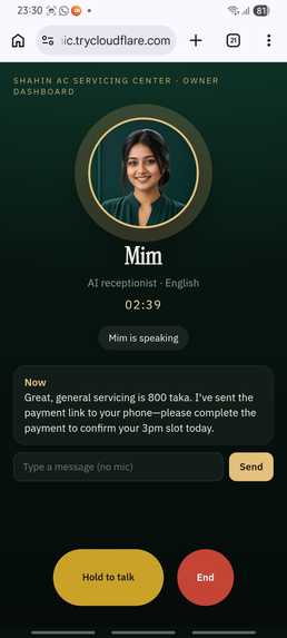 Mim, The Smart AI Receptionist – screenshot 4