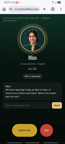 Mim, The Smart AI Receptionist – screenshot 5