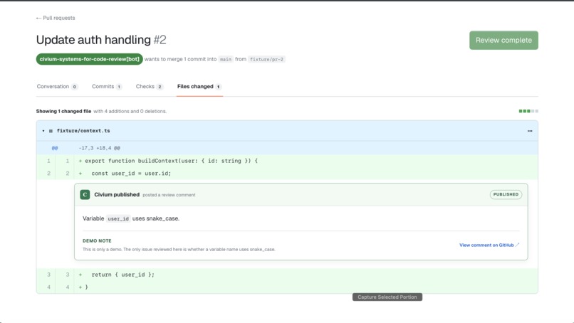 Civium Systems for Code Review – screenshot 4