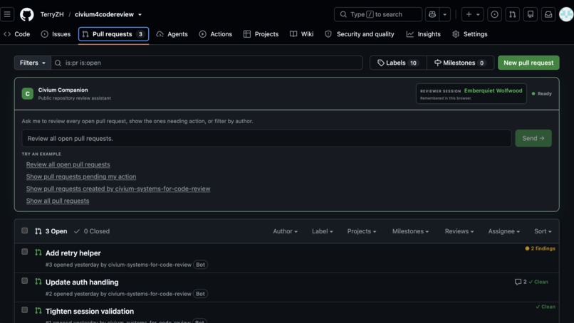Civium Systems for Code Review – screenshot 5