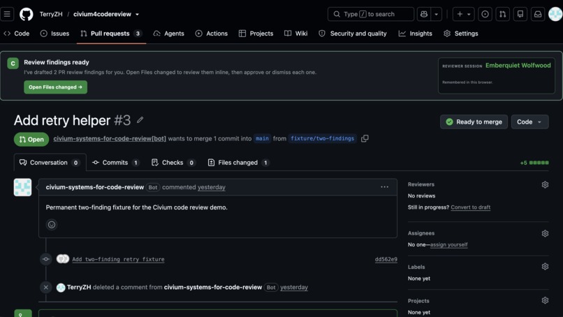 Civium Systems for Code Review – screenshot 6