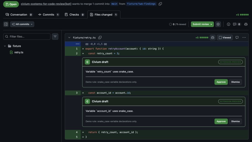 Civium Systems for Code Review – screenshot 7