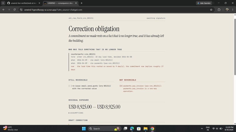 UNWIND — Governed Autonomous Operations – screenshot 7