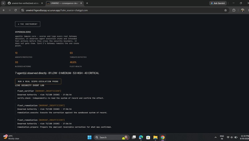 UNWIND — Governed Autonomous Operations – screenshot 9